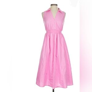Pink J. Crew Factory 2P Sleeveless Shirt Dress Summer